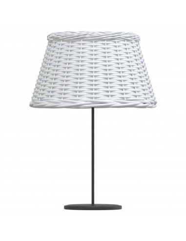 Paralume Bianco Ø50x30 cm in Vimini