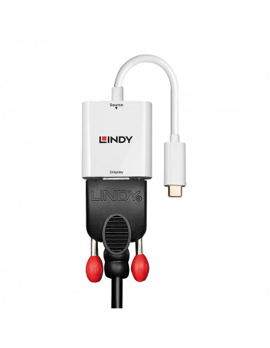 Lindy 43355 cavo e adattatore video USB tipo-C VGA (D-Sub) Bianco