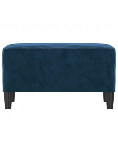 Panca Blu 70x35x41 cm in Velluto