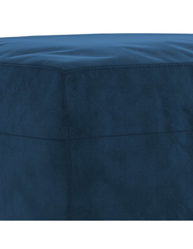 Panca Blu 70x35x41 cm in Velluto