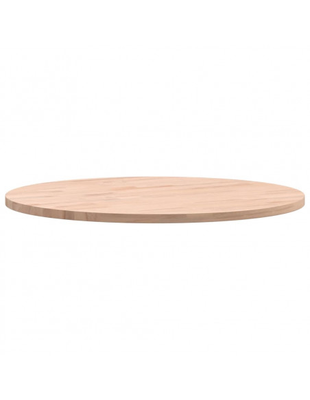 Piano per Tavolo Ø50x1,5 cm Rotondo in Legno Massello di Faggio
