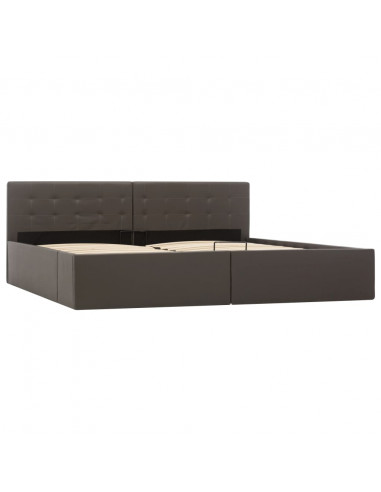 Giroletto Contenitore Idraulico Grigio Similpelle 180x200cm