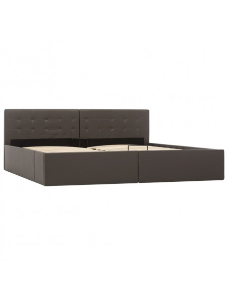 Giroletto Contenitore Idraulico Grigio Similpelle 180x200cm