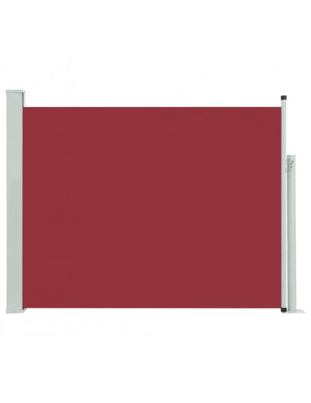 Tenda Laterale Retrattile per Patio 140x500 cm Rossa