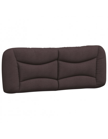 Cuscino Testiera Marrone Scuro 140 cm in Tessuto