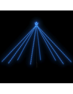 Luci per Albero di Natale Interni Esterni 576 LED Blu 3,6 m 2