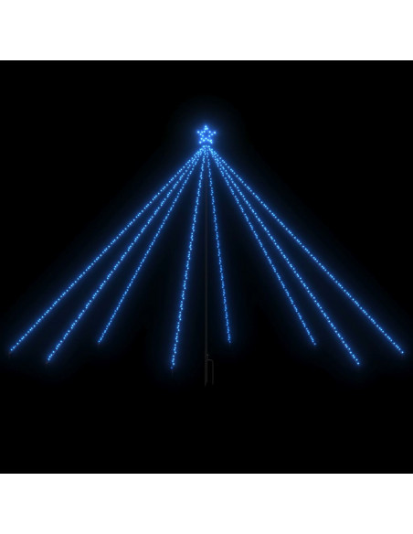 Luci per Albero di Natale Interni Esterni 576 LED Blu 3,6 m