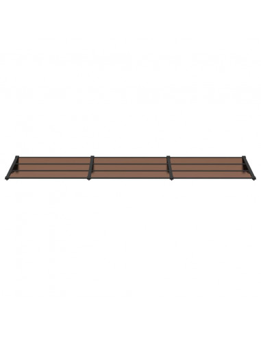 Tettoia per Porta Nera 358,5x90 cm in Policarbonato