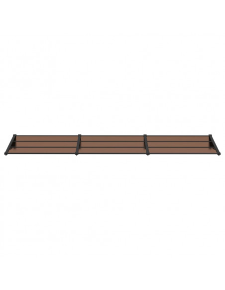 Tettoia per Porta Nera 358,5x90 cm in Policarbonato