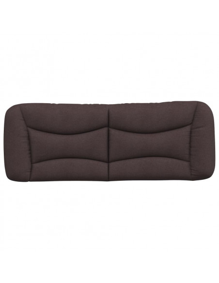 Cuscino Testiera Marrone Scuro 140 cm in Tessuto