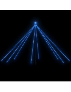 Luci per Albero di Natale Interni Esterni 800 LED Blu 5 m 2