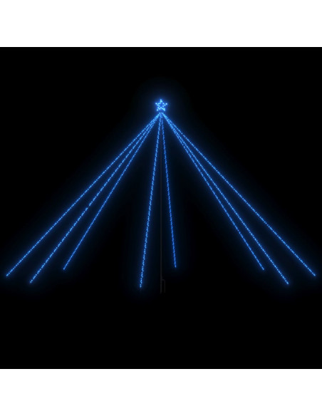 Luci per Albero di Natale Interni Esterni 800 LED Blu 5 m
