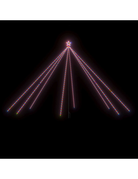 Luci per Albero di Natale Interni Esterni 800 LED Colorati 5 m