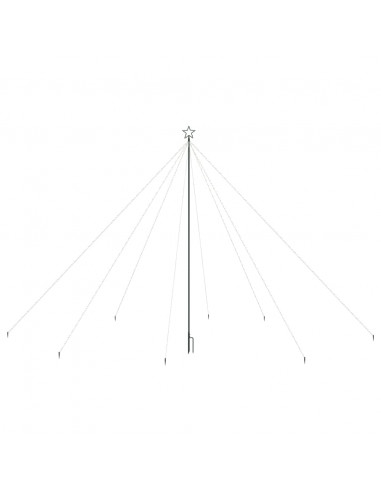 Luci per Albero di Natale Interni Esterni 800 LED Colorati 5 m