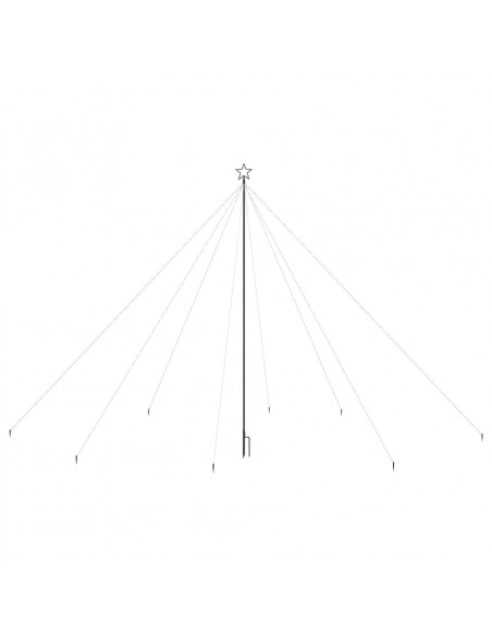 Luci per Albero di Natale Interni Esterni 800 LED Colorati 5 m