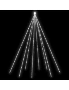 Luci Albero di Natale Interni Esterni 1300LED Bianco Freddo 8 m 2