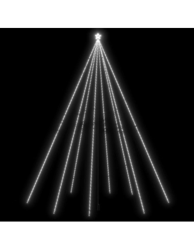 Luci Albero di Natale Interni Esterni 1300LED Bianco Freddo 8 m