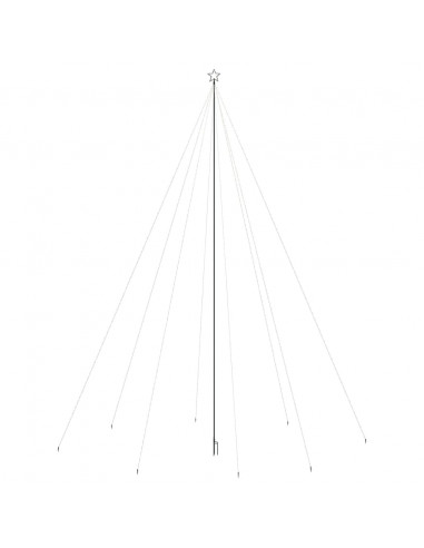 Luci per Albero di Natale Interni Esterni 1300 LED Blu 8 m