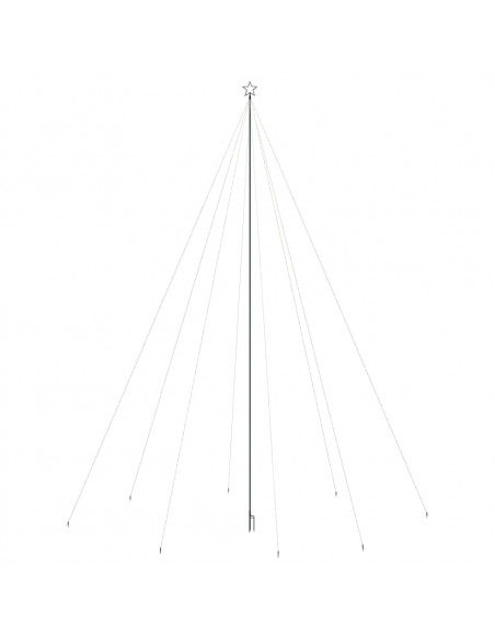 Luci per Albero di Natale Interni Esterni 1300 LED Blu 8 m
