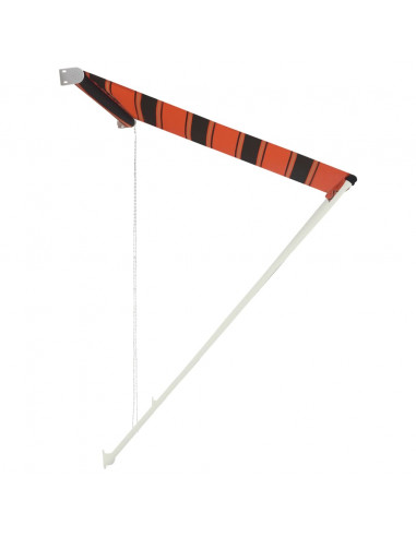 Tenda da Sole Retrattile 400x150 cm Arancione e Marrone