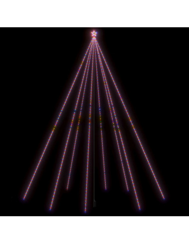 Luci per Albero di Natale Interni Esterni 1300 LED Colorati 8 m