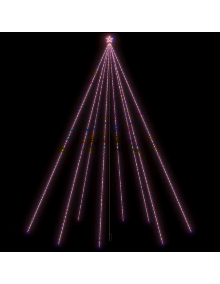 Luci per Albero di Natale Interni Esterni 1300 LED Colorati 8 m