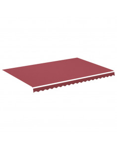 Tessuto di Ricambio per Tenda da Sole Rosso Borgogna 4,5x3 m 2