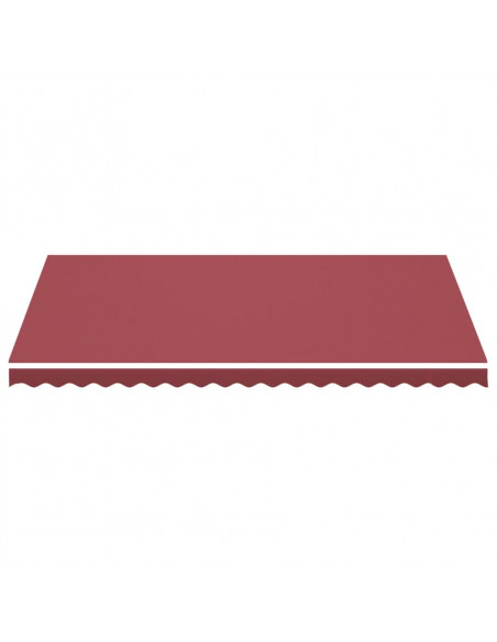 Tessuto di Ricambio per Tenda da Sole Rosso Borgogna 4,5x3 m