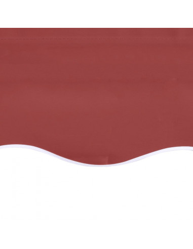 Tessuto di Ricambio per Tenda da Sole Rosso Borgogna 4,5x3 m