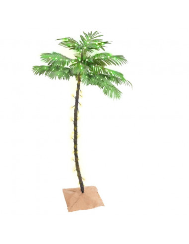 Palma con LED Bianco Caldo 88 LED 150 cm