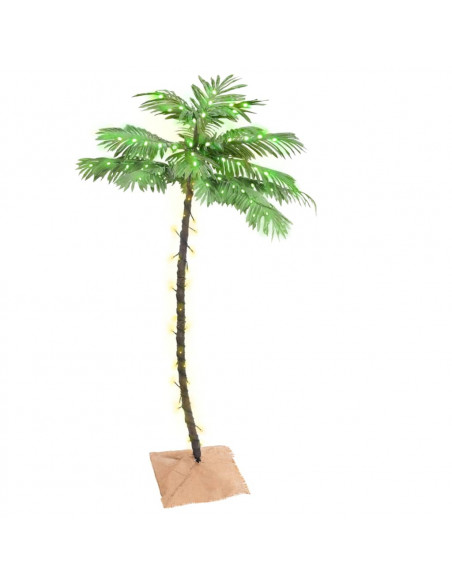 Palma con LED Bianco Caldo 88 LED 150 cm