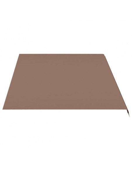 Tessuto di Ricambio per Tenda da Sole Marrone 5x3 m