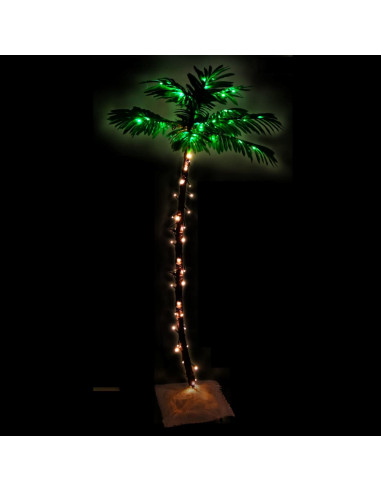Palma con LED Bianco Caldo 88 LED 150 cm