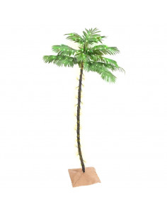 Palma con LED Bianco Caldo 96 LED 180 cm 2