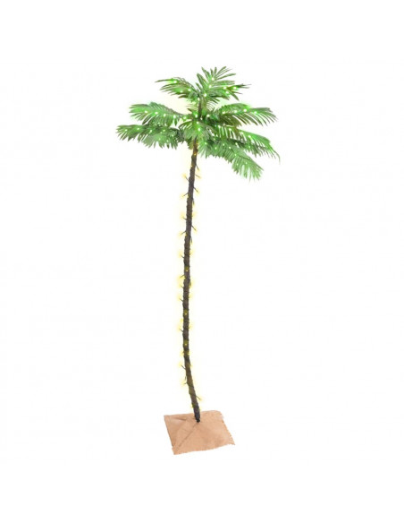 Palma con LED Bianco Caldo 136 LED 220 cm