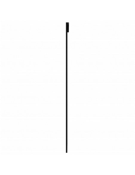 Porta Scorrevole in Vetro ESG e Alluminio 76x205 cm Nera