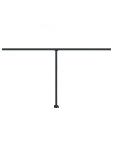 Set Pali per Tenda da Sole Antracite 450x245 cm Ferro