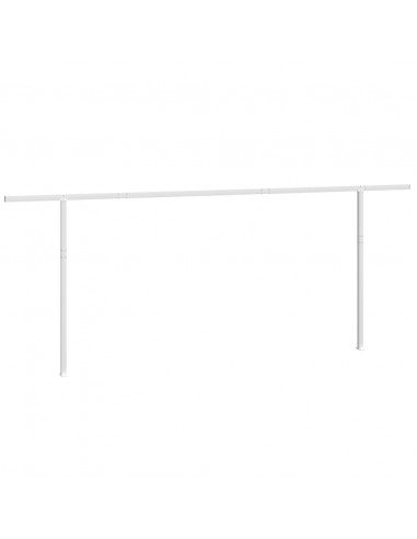 Set Pali per Tenda da Sole Bianco 600x245 cm Ferro