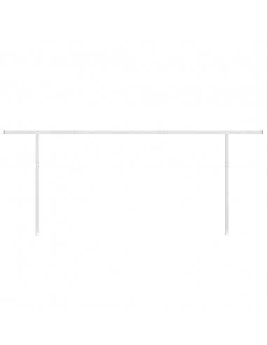 Set Pali per Tenda da Sole Bianco 600x245 cm Ferro