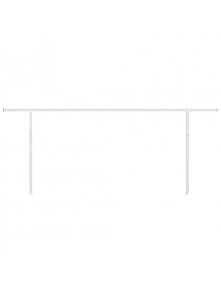 Set Pali per Tenda da Sole Bianco 600x245 cm Ferro