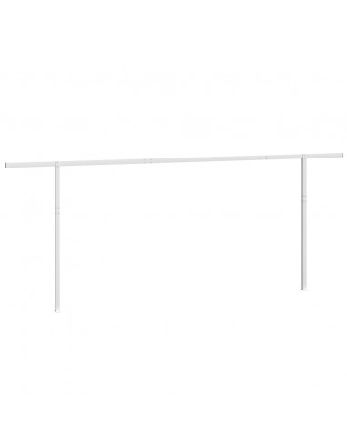 Set Pali per Tenda da Sole Bianco 600x245 cm Ferro