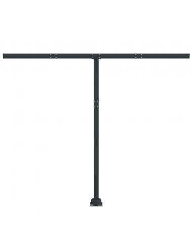 Set Pali per Tenda da Sole Antracite 300x245 cm Ferro