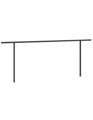 Set Pali per Tenda da Sole Antracite 600x245 cm Ferro