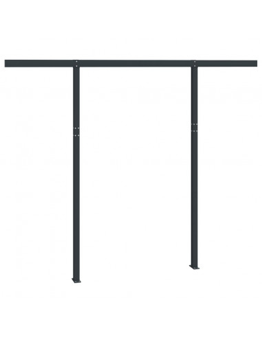 Set Pali per Tenda da Sole Antracite 300x245 cm Ferro