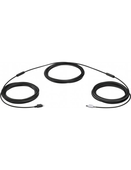 Logitech GROUP 15m Extender Cable cavo PS/2 6-p Mini-DIN Nero