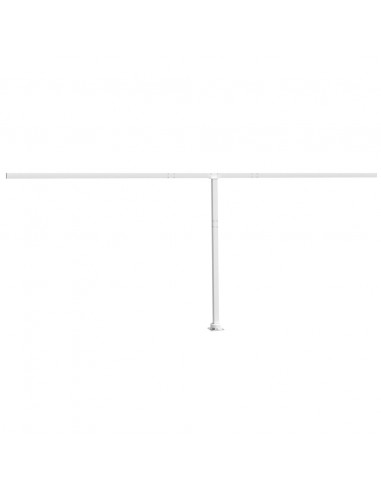Set Pali per Tenda da Sole Bianco 600x245 cm Ferro