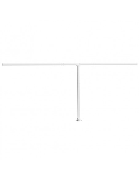 Set Pali per Tenda da Sole Bianco 600x245 cm Ferro