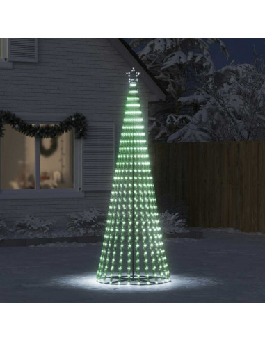Illuminazione Albero Natale a Cono 475LED Bianco Freddo 247cm