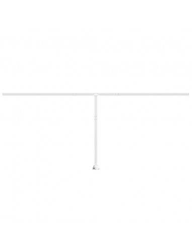 Set Pali per Tenda da Sole Bianco 600x245 cm Ferro