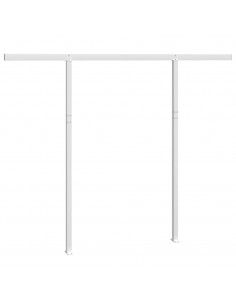 Set Pali per Tenda da Sole Bianco 300x245 cm Ferro 2
